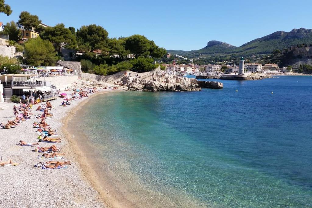 Cassis Calanques, 2 Pieces Grande Terrasse Vue Mer Kültér fotó